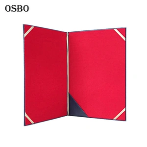 High Quality A4 Leatherette Certificate Folded Diploma Cover