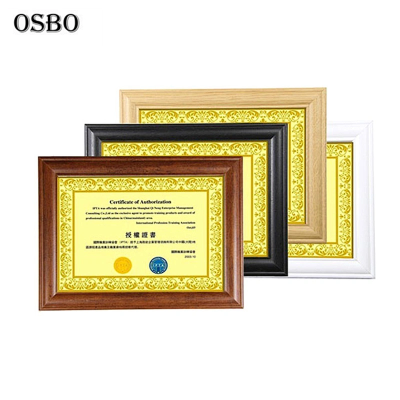 2018 China New Design A4 Certificate Diploma Frames
