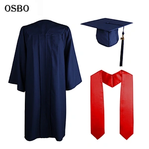 Custom Made Hot Style Custom Wholesale Adult Graduation Gown and Cords