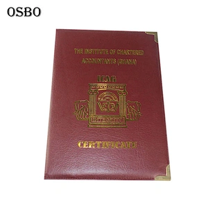 Custom Diploma Degree Certificate Folder Cover