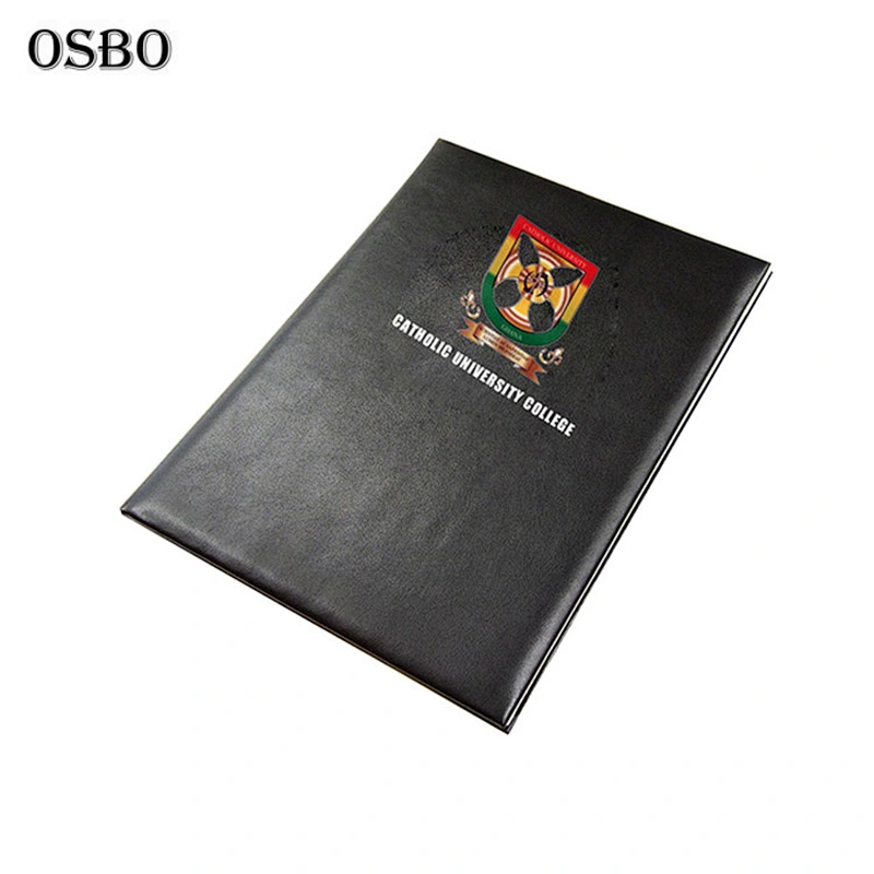 Best Design Pu Graduation Certificate Leather Holder Cover