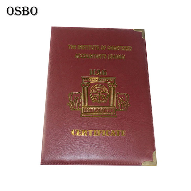 Custom Cheap Paper A5 Diploma Holder Cover