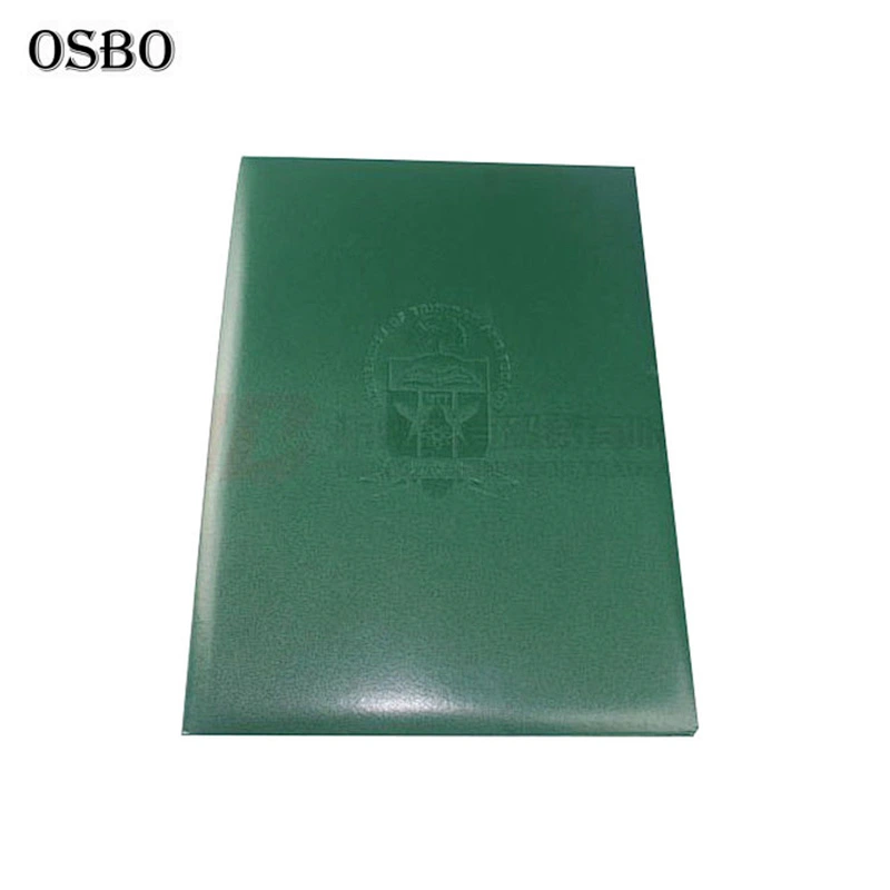 Low Price Best Selling Pu Leather Certificate Holder Diploma Cover