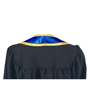 Wholesale High Quantity Golden With Royal Blue Graduation Stole and Sash for adult