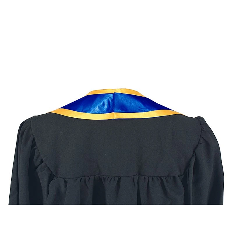 Wholesale High Quantity Golden With Royal Blue Graduation Stole and Sash for adult