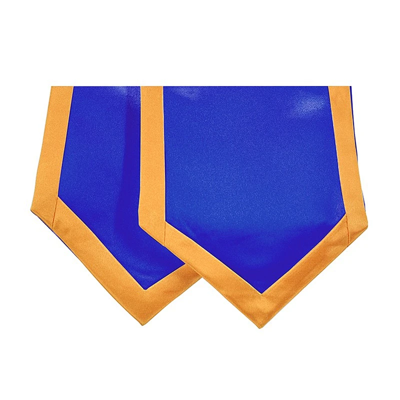 Wholesale High Quantity Golden With Royal Blue Graduation Stole and Sash for adult