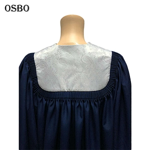 Tops quality adult church choir gown clergy robes embroidery