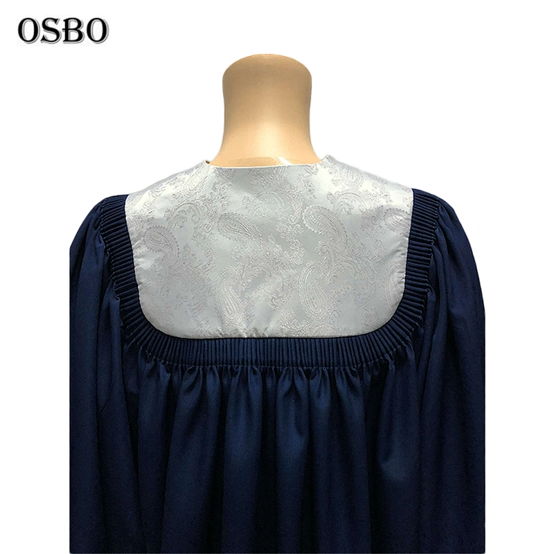 Tops quality adult church choir gown clergy robes embroidery