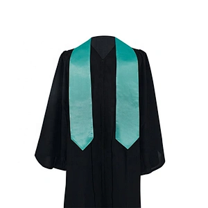 2019 Hot Sell High Quantity Turquoise Plain Graduation Stole