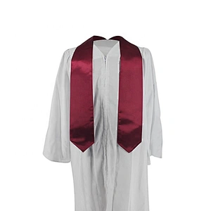 2019 Hot Sell High Quantity Maroon Plain Graduation Stole