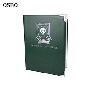 Custom Graduation Diploma Cover A4 Leather Certificate Folder Holder