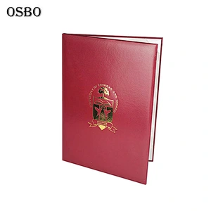 A5 Single Leather Diploma Certificate Cover