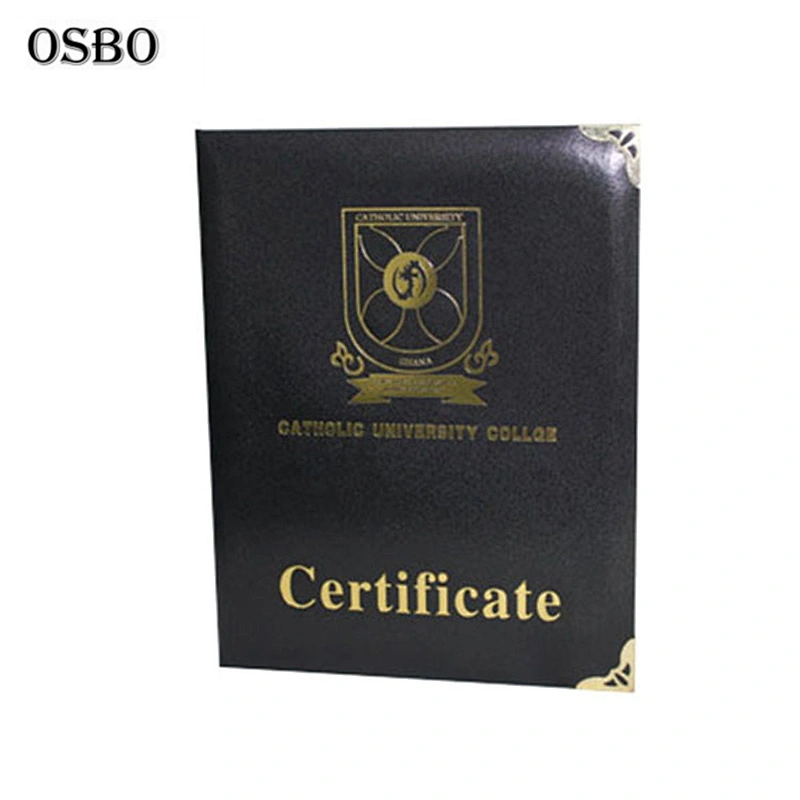 A4 Pu Leather Certificate Folder Diploma Cover