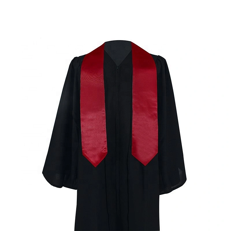 2019 Hot Sell High Quantity Red Plain Graduation Stole