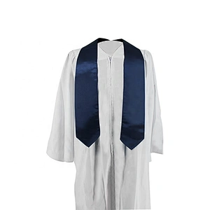 2019 Hot Sell High Quantity Navy Blue Plain Graduation Stole