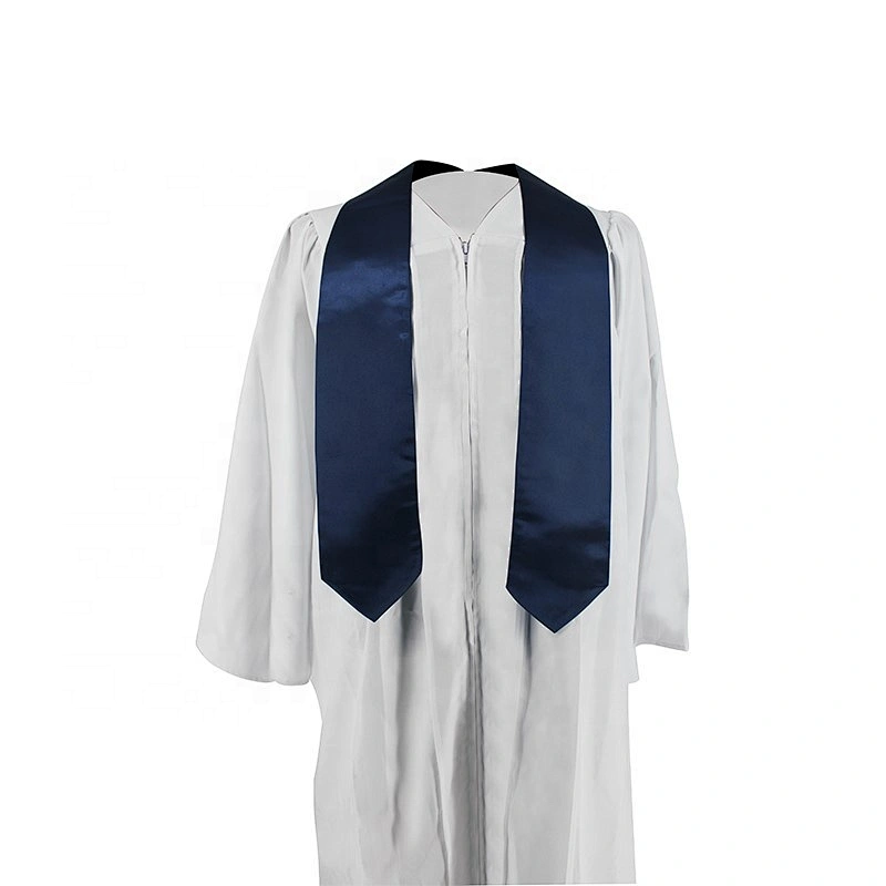 2019 Hot Sell High Quantity Navy Blue Plain Graduation Stole