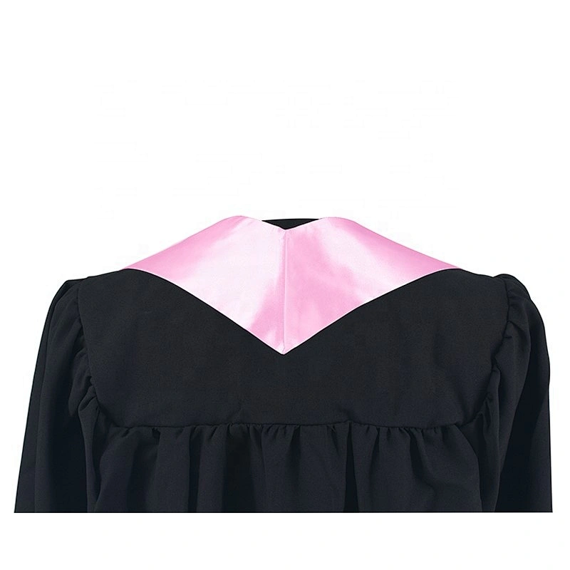 2019 Hot Sell High Quantity Pink Plain Graduation Stole