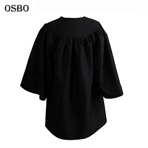 2019 Black Children hot sell graduation gown set with cap