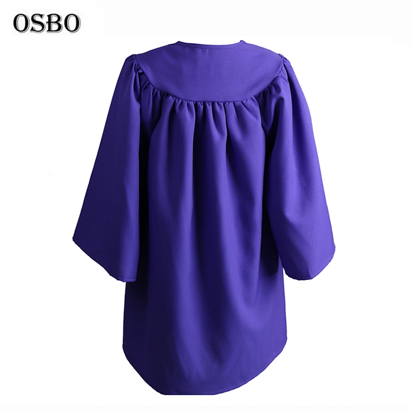 2019 Purple wholesale hot sell children Cheap graduation gown robe  with cap