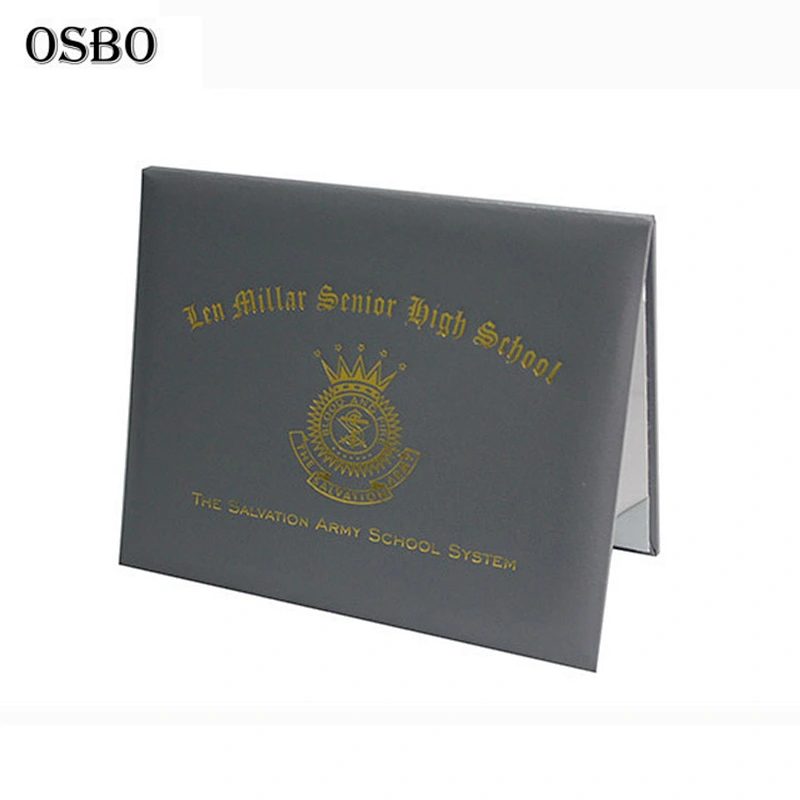 Pu Green Color New Design Graduation Diploma Cover Certificate Holder