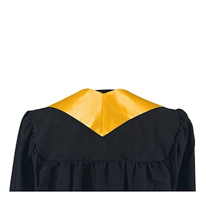 2019 Hot Sell High Quantity Golden Plain Graduation Stole