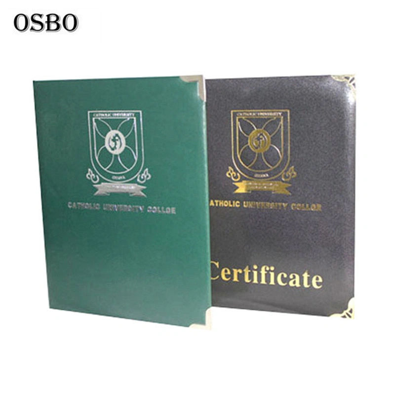 Pu Material A4 Leather Certificate Paper Holder