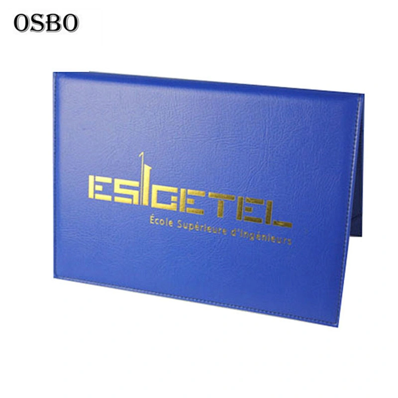 Graduation Diploma Cover Certificate Leather School Certificate Holder Cover
