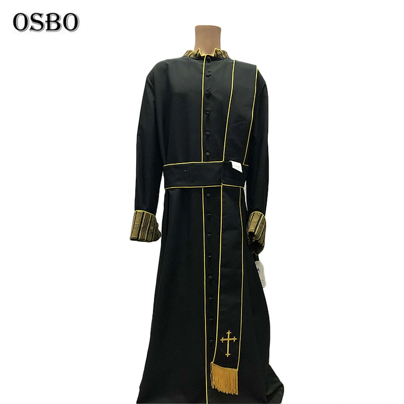 Customized OEM design clergy robes whit embroidery logo