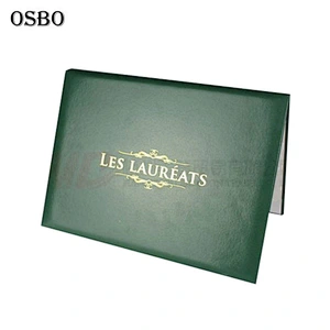 A4 Pu Leather Diploma Folder Certificate Cover