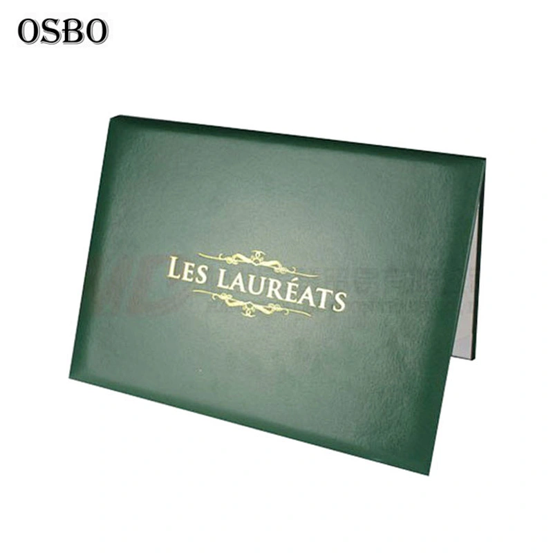 A4 Pu Leather Diploma Folder Certificate Cover