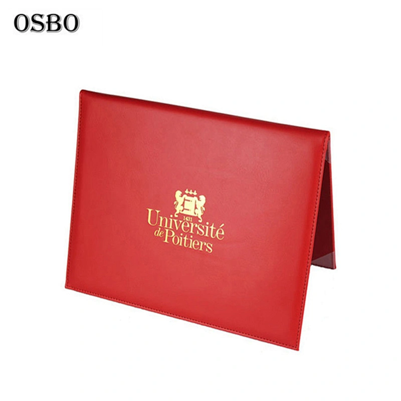 Graduation Diploma Cover Certificate Leather School Certificate Holder Cover