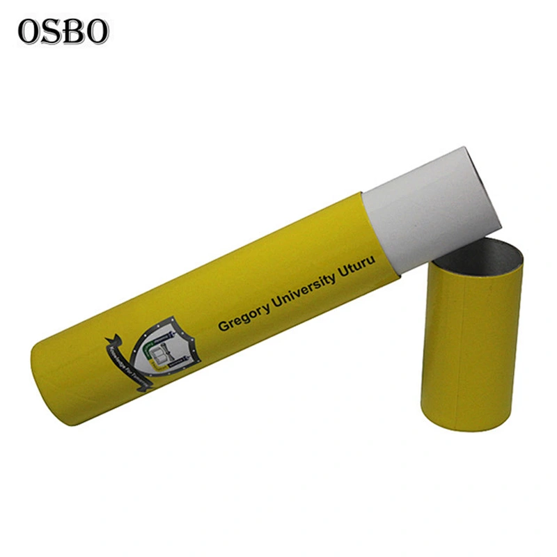Cardboard Diploma PU Certificate Tube Scroll Holder For University