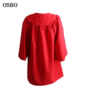 2019 Red wholesale  children Cheap graduation gown set with cap