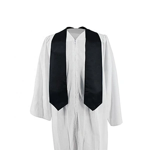 2019 Hot Sell High Quantity Black Plain Graduation Stole