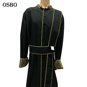 Customized OEM design clergy robes whit embroidery logo
