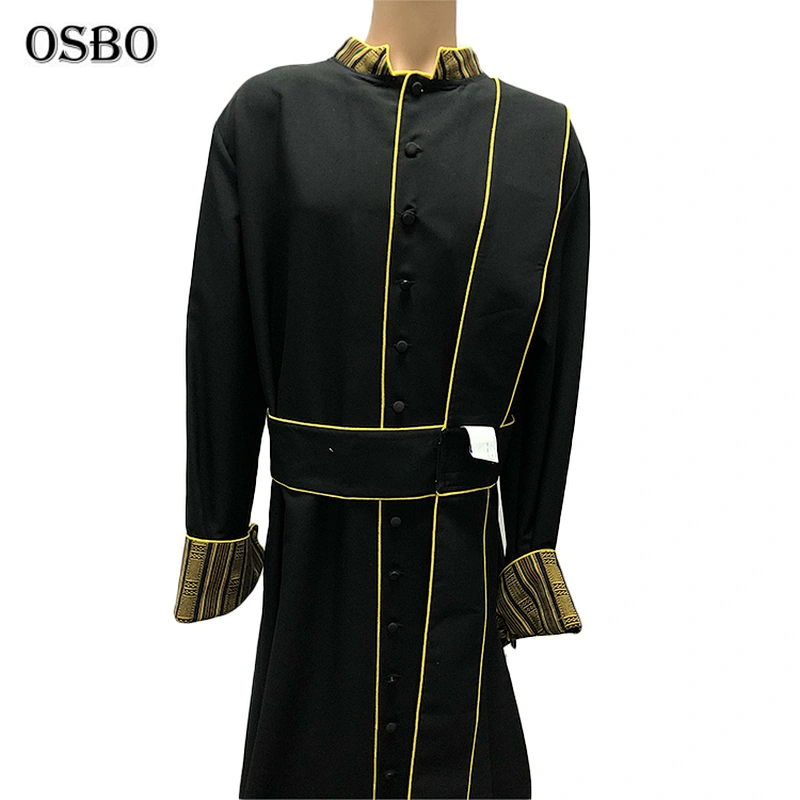 Customized OEM design clergy robes whit embroidery logo