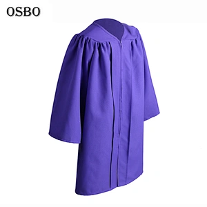 2019 Purple wholesale hot sell children Cheap graduation gown robe  with cap