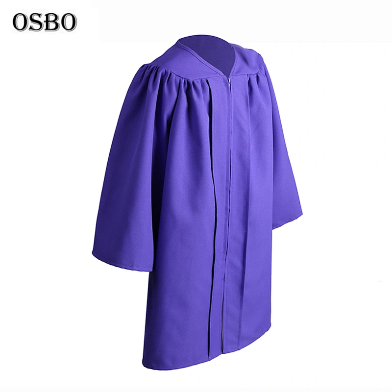 2019 Purple wholesale hot sell children Cheap graduation gown robe  with cap