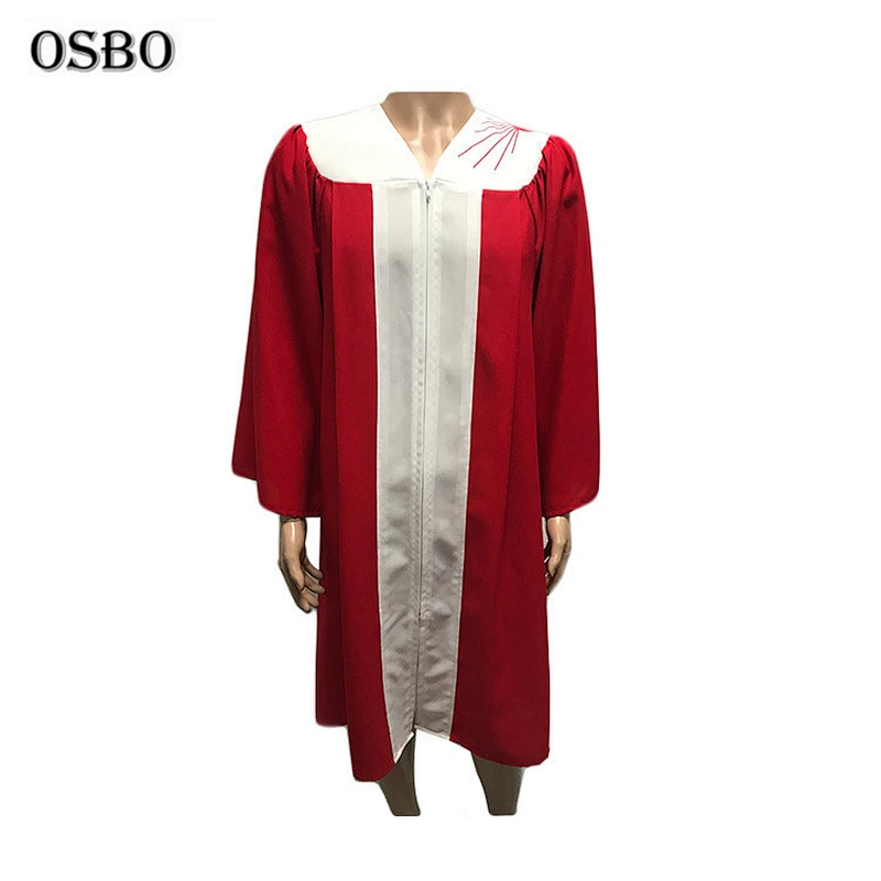 Promotion custom gospel choir robe clerical church gowns wholesale