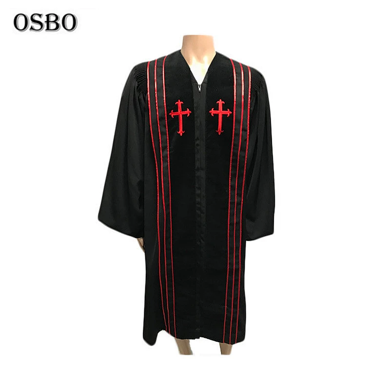 Wholesale adult church vestments church clergy choir robes for adults