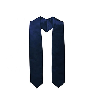 2019 Hot Sell High Quantity Navy Blue Plain Graduation Stole