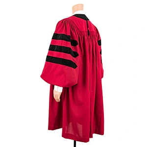 Hot Sell Design 100% polyester Adult School Uniform American Graduation Doctoral Academic Doctoral Gown