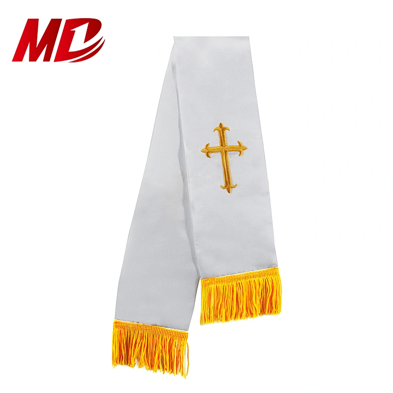 Promotion Cuff Sleeve Embroidery stoles and collars with Fluted Choir Robes choir