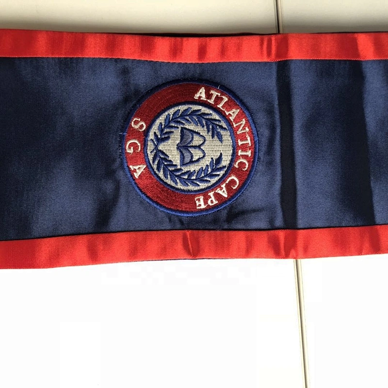 New Design High Quality University Graduation Embroidery  stole sash