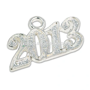 Gold Color Graduation Tassels with 2017 year charm