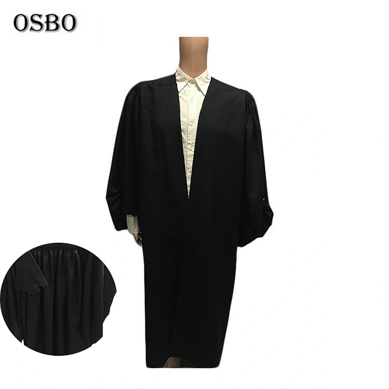 Wholesale cheap polyester Clergy Uniforms black church gown Choir Robes