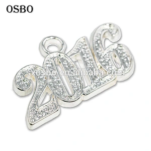 Gold Color Graduation Tassels with 2017 year charm