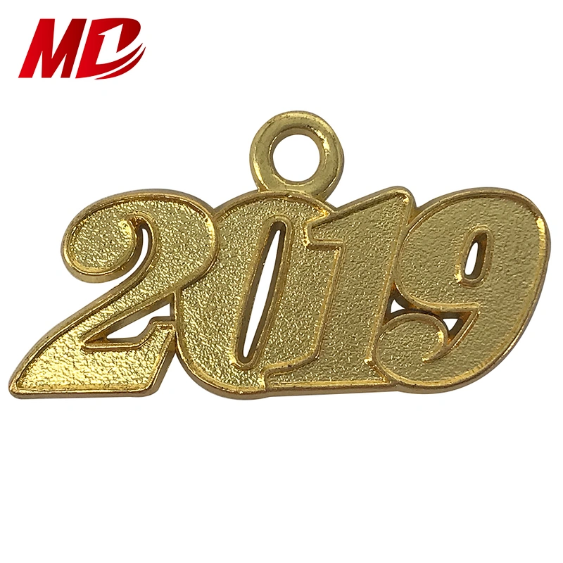 Vertical bling 2019 Year Tag Round Year Tassel Charms for Graduation Caps Souvenir