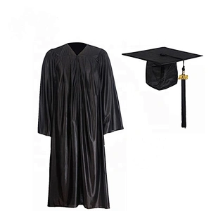 Children Customized Forest Green Shiny Graduation Gown Cap