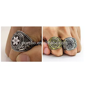Manufacturer Custom College High School Graduation Gold Ring